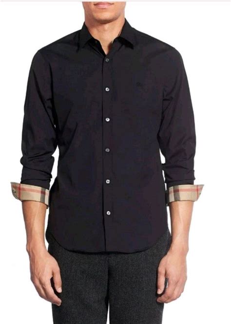 burberry outlet brit men black long sleeve shirt dhgate|Burberry jacket sale.